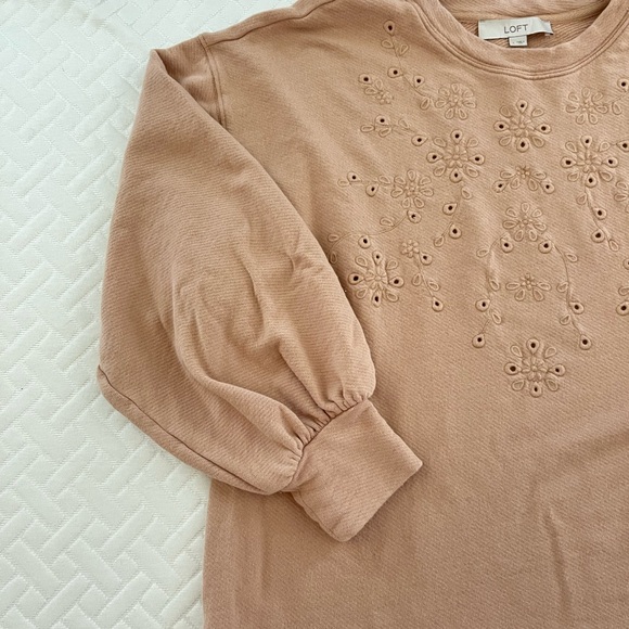 LOFT Eyelet Sweatshirt - Picture 4 of 4